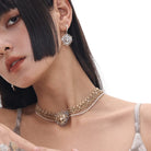 Kobine Women's Gothic Medusa Multilayer Choker