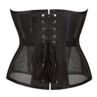 Kobine Women's Gothic Mesh Splice Strappy Underbust Corset