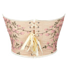 Kobine Women's Gothic Plunging Floral Embroidered Overbust Corset