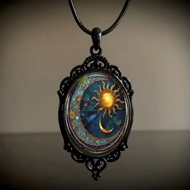 Kobine Women's Gothic Retro Witch Necklace Halloween ACC