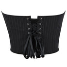 Kobine Women's Gothic Ribbed Lace-up Overbust Corset