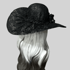 Kobine Women's Gothic Rose Beaded Wide Brim Hat