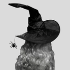 Kobine Women's Gothic Ruched Crooked Witch Hat