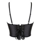 Kobine Women's Gothic Ruched Lace-up Overbust Corsets