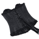 Kobine Women's Gothic Ruffle Lace-up Front Buckle Overbust Corset