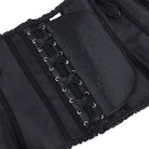 Kobine Women's Gothic Ruffle Lace-up Front Buckle Overbust Corset