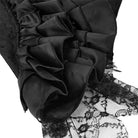 Kobine Women's Gothic Ruffled Lace Splice Overbust Corsets