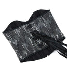 Kobine Women's Gothic Sequin Zipper Overbust Corset