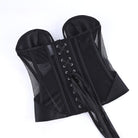 Kobine Women's Gothic Sheer Lace-up Overbust Corset