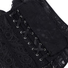 Kobine Women's Gothic Sheer Lace-up Overbust Corset