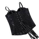 Kobine Women's Gothic Sheer Lace-up Overbust Corset
