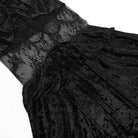 Kobine Women's Gothic Sheer Velvet Wrap Maxi Skirt