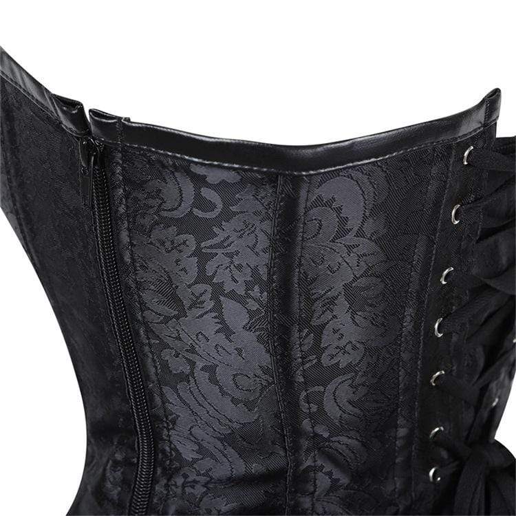 Kobine Women's Gothic Side Zipper Halter Top Corsets