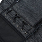 Kobine Women's Gothic Side Zipper Lace-up Overbust Corset