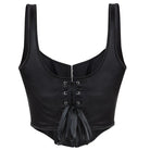 Kobine Women's Gothic Single-breasted Solid Color Overbust Corset