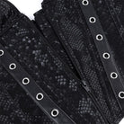 Kobine Women's Gothic Snakeskin Pattern Lace-up Overbust Corset