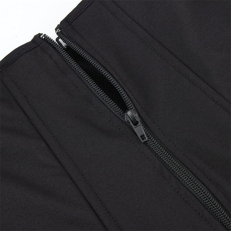 Kobine Women's Gothic Solid Color Elastic Overbust Corset