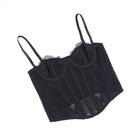 Kobine Women's Gothic Solid Color Lace Bustier