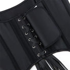 Kobine Women's Gothic Solid Color Lace-up Overbust Corset