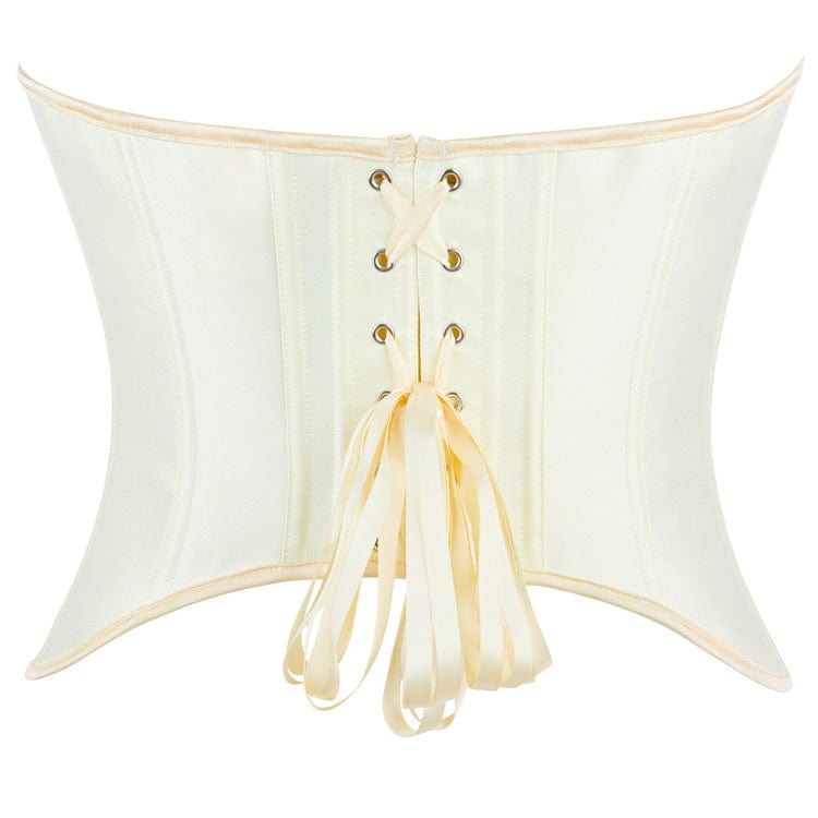 Kobine Women's Gothic Solid Color Lace-up Overbust Corset