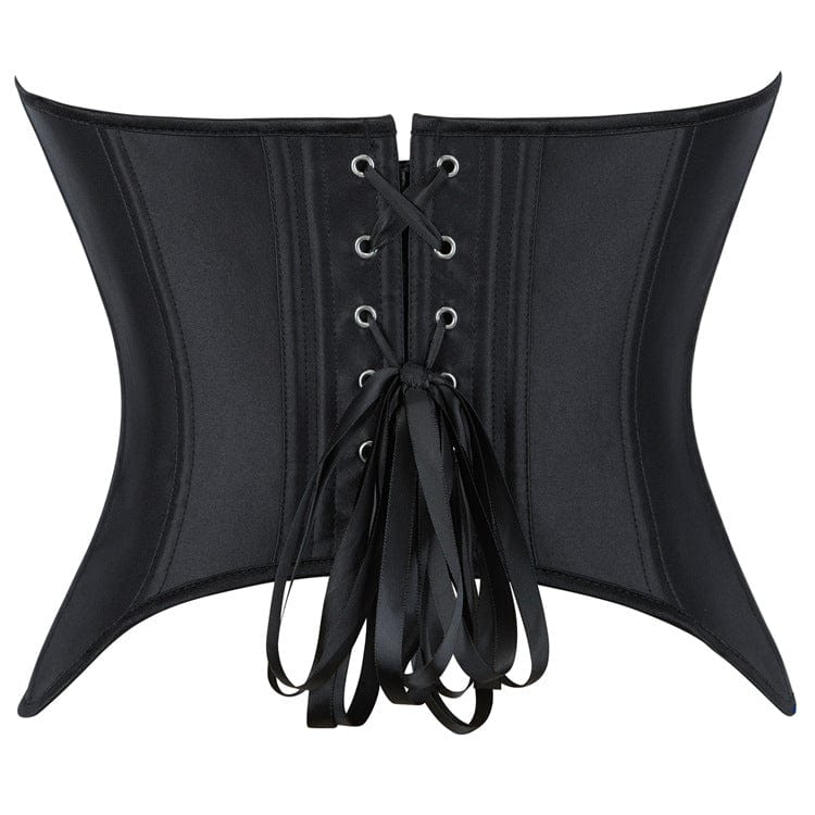 Kobine Women's Gothic Solid Color Lace-up Overbust Corset