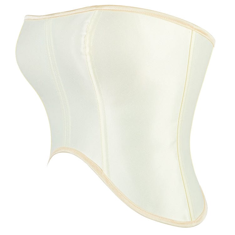 Kobine Women's Gothic Solid Color Lace-up Overbust Corset