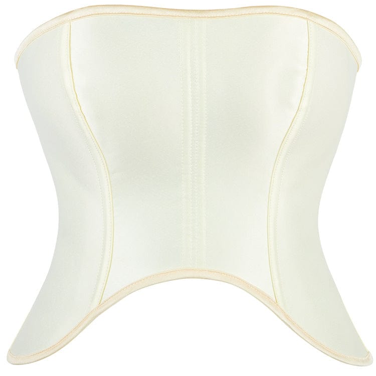 Kobine Women's Gothic Solid Color Lace-up Overbust Corset