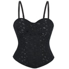 Kobine Women's Gothic Splice Lace-up Overbust Corset