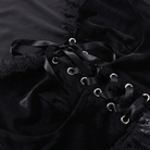 Kobine Women's Gothic Strappy Flared Sleeved Lace Shirt