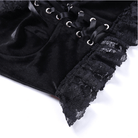 Kobine Women's Gothic Strappy Flared Sleeved Lace Shirt