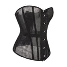Kobine Women's Gothic Strappy Mesh Overbust Corset
