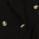 Kobine Women's Gothic Turn-down Collar Double-breasted Formal Dress