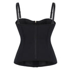 Kobine Women's Gothic Zip Slip Overbust Corset