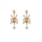 Kobine Women's Grunge Butterfly Bone Earrings
