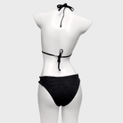 Kobine Women's Grunge Chain Halter Bikini Set