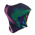 Kobine Women's Grunge Contrast Color Mesh Overbust Corset