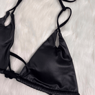 Kobine Women's Grunge Cutout Halter Two Piece Bikini