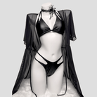 Kobine Women's Grunge Cutout Halter Two Piece Bikini