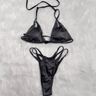 Kobine Women's Grunge Cutout Halter Two Piece Bikini