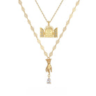 Kobine Women's Grunge Door Hand Layered Necklace