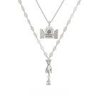 Kobine Women's Grunge Door Hand Layered Necklace