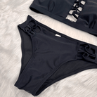 Kobine Women's Grunge Halter Cutout Two Piece Bikini Set