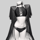 Kobine Women's Grunge Halter Cutout Two Piece Bikini Set