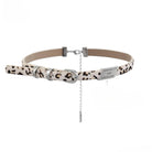 Kobine Women's Grunge Leopard Printed Choker