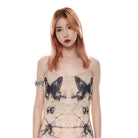 Kobine Women's Grunge Multi Butterflies Arm Band