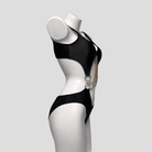 Kobine Women's Grunge Ring Chain Cutout Swimsuit
