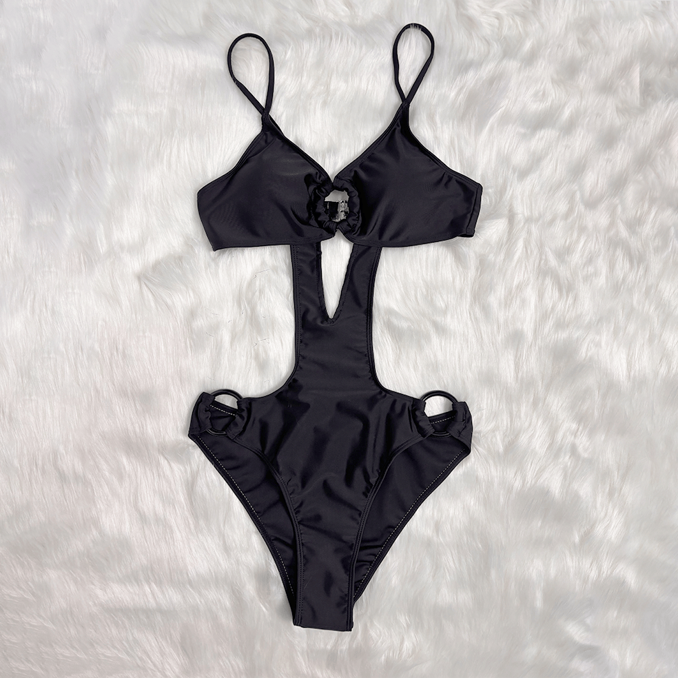 Kobine Women's Grunge Ring Cutout Swimsuit