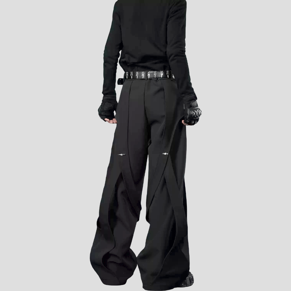 Kobine Women's Grunge Strappy Loose Pants