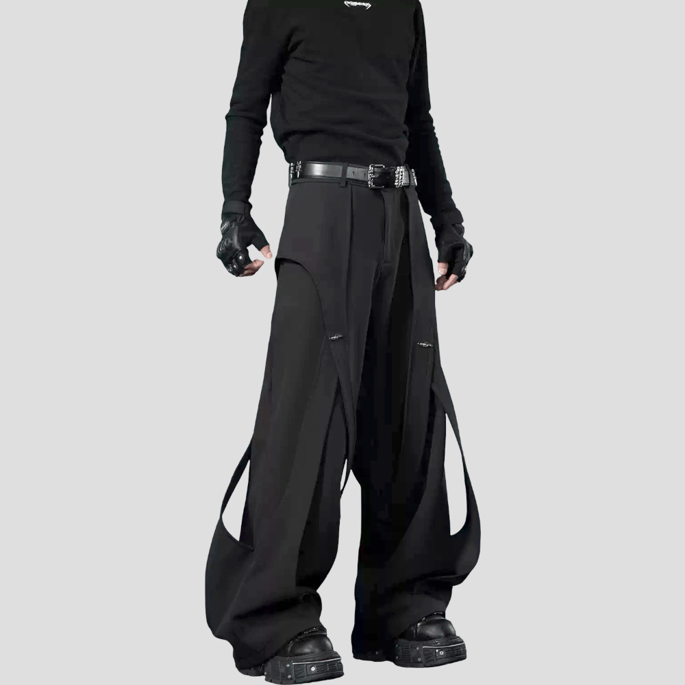 Kobine Women's Grunge Strappy Loose Pants