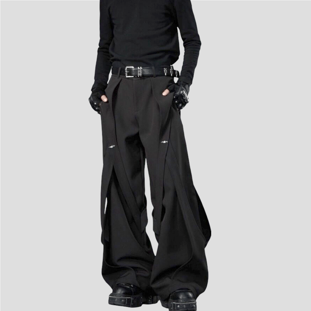Kobine Women's Grunge Strappy Loose Pants